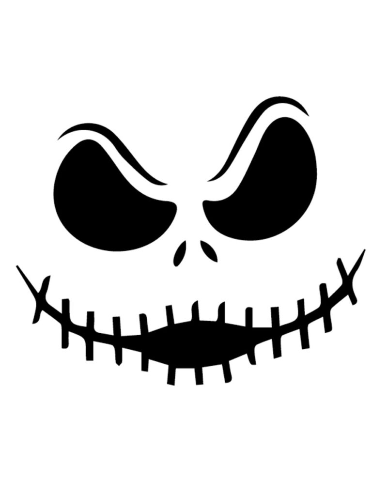 Jack Skellington Stencil Free Printable Free Printable Templates