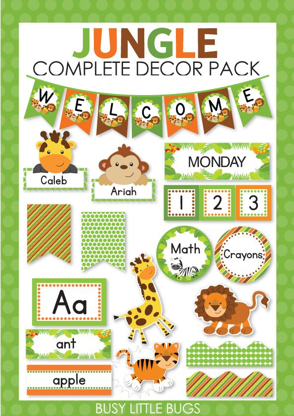 Jungle Themed Classroom Free Printables Free Printable Download