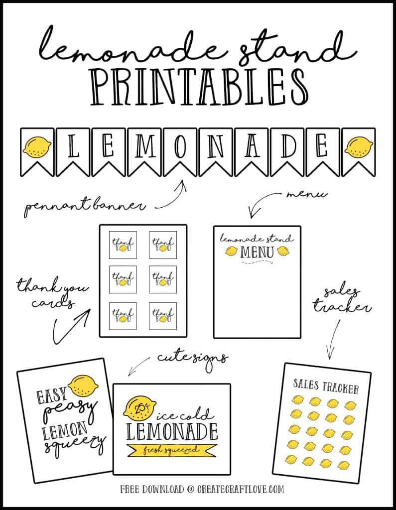 Lemonade Stand Free Printables Vrogue co