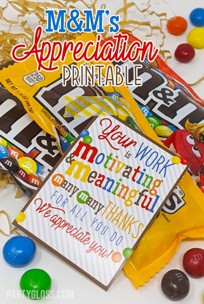 M M Teacher Appreciation Free Printable