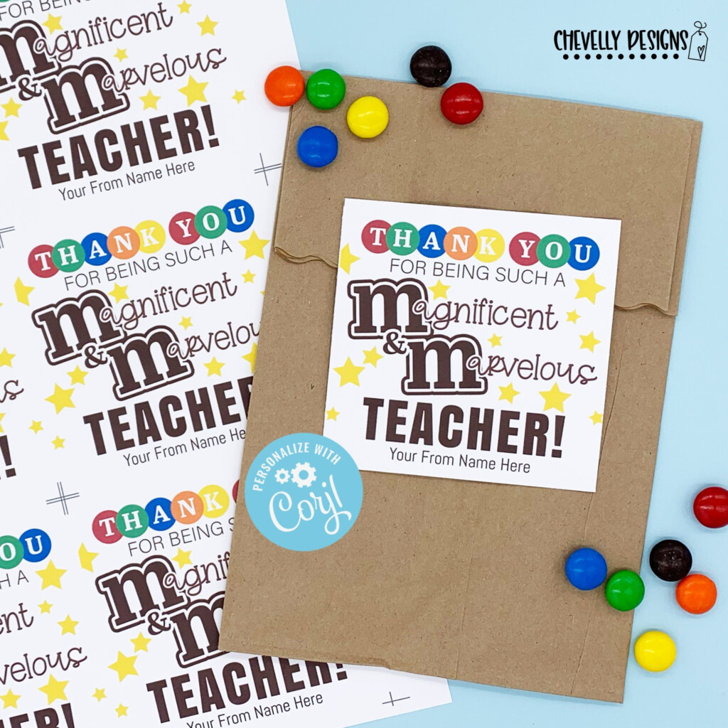 M M Teacher Appreciation Tag Free Printable Printable Templates