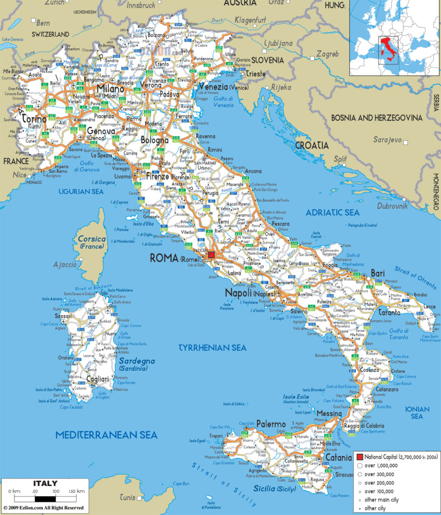 Maps Of Italy Detailed Map Of Italy In English Tourist Map Of Italy 