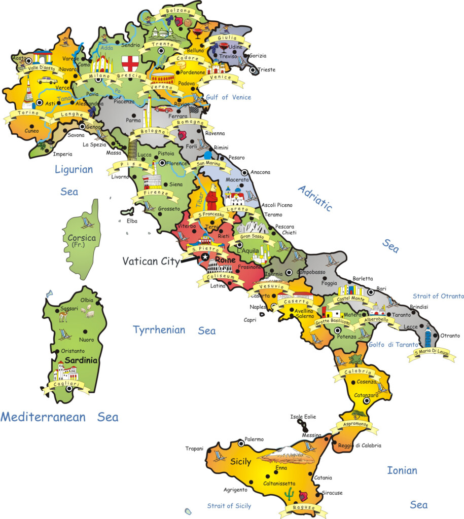 Maps Of Italy Detailed Map Of Italy In English Tourist Map Of Italy 
