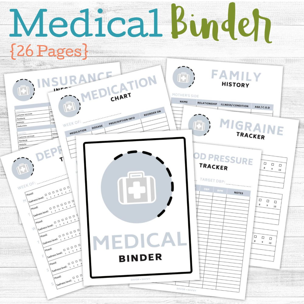 Medical Binder Free Printables