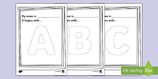 My Name Begins With Worksheet teacher Made Twinkl
