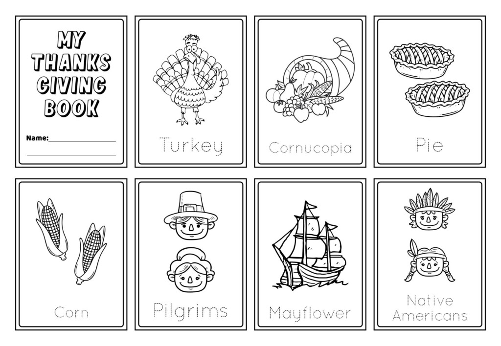 My Thanksgiving Book 12 Free PDF Printables Printablee