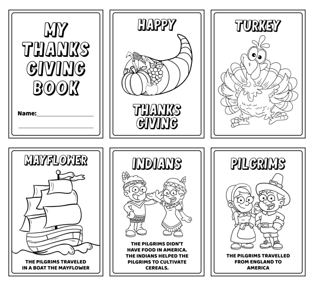 My Thanksgiving Book 12 Free PDF Printables Printablee