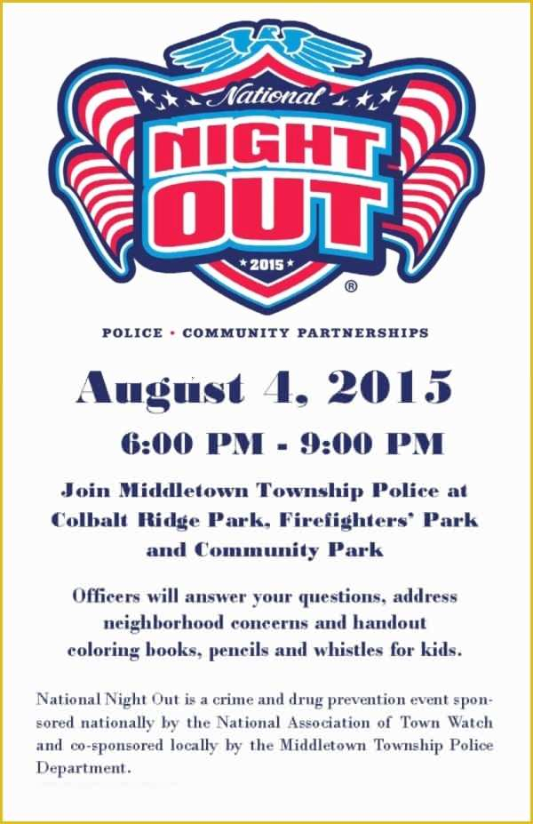 National Night Out Flyer Template