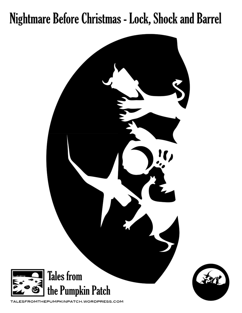 Nightmare Before Christmas Printable Pumpkin Stencils
