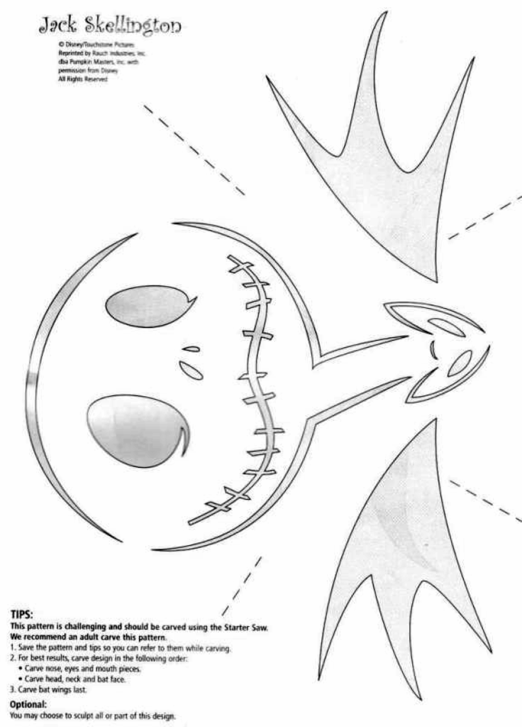 Nightmare Before Christmas Pumpkin Stencils Free Printable Printable 