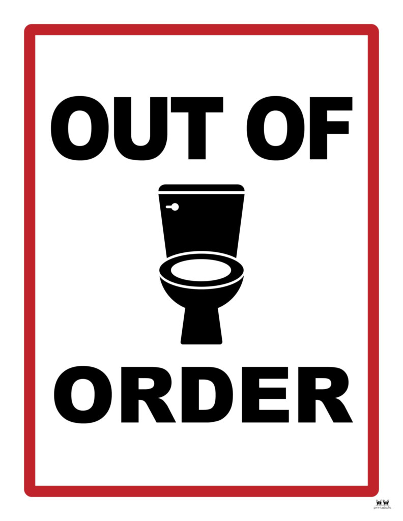 Out Of Order Signs 25 FREE Printable Signs PrintaBulk