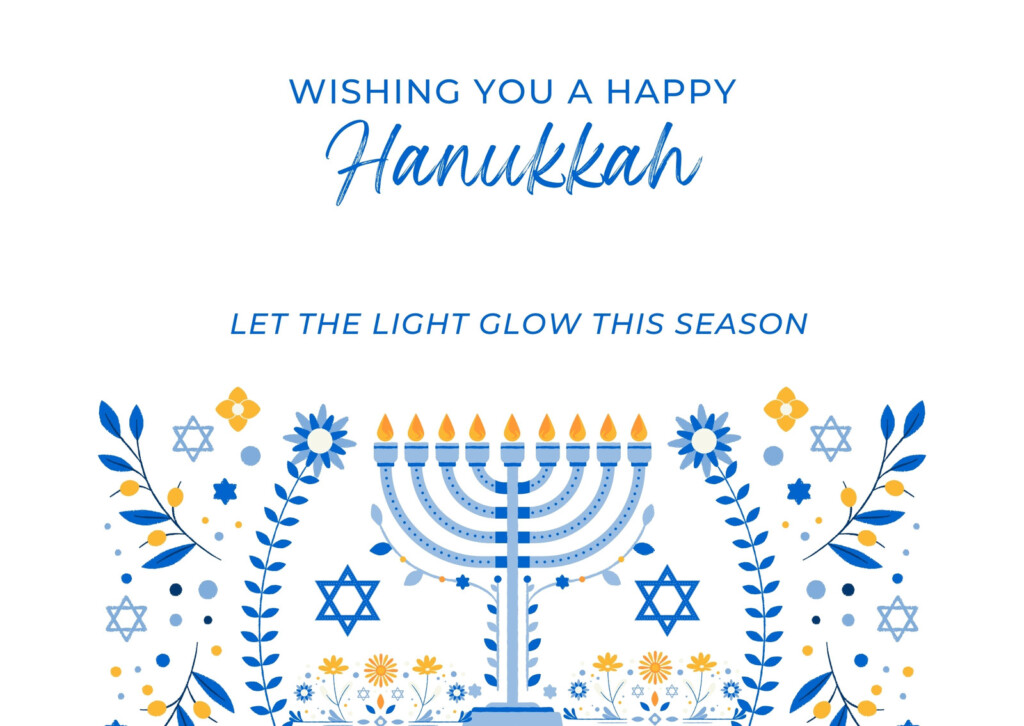Page 2 Free Printable Customizable Hanukkah Card Templates Canva