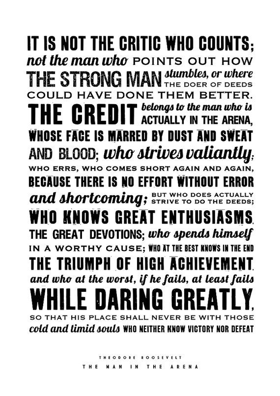 Pdf Man In The Arena Free Printable