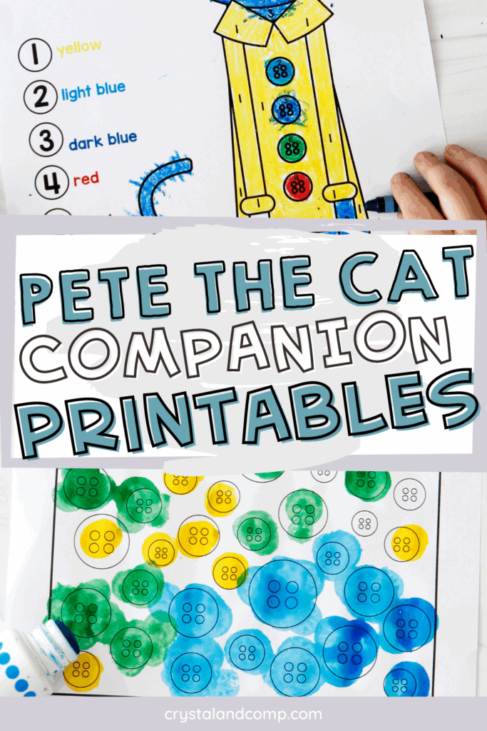 Pete The Cat And His Four Groovy Buttons Printables Pete The Cat 