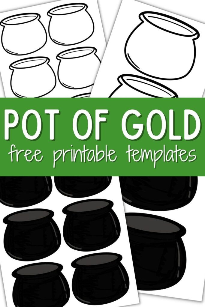 Pot Of Gold Free Printable Templates For Kids To Use On Crafts And Books