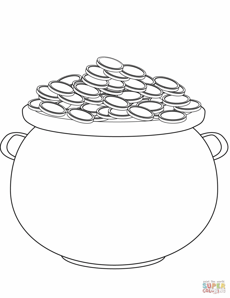 Pot Of Gold Template Free Printable Printable Word Searches