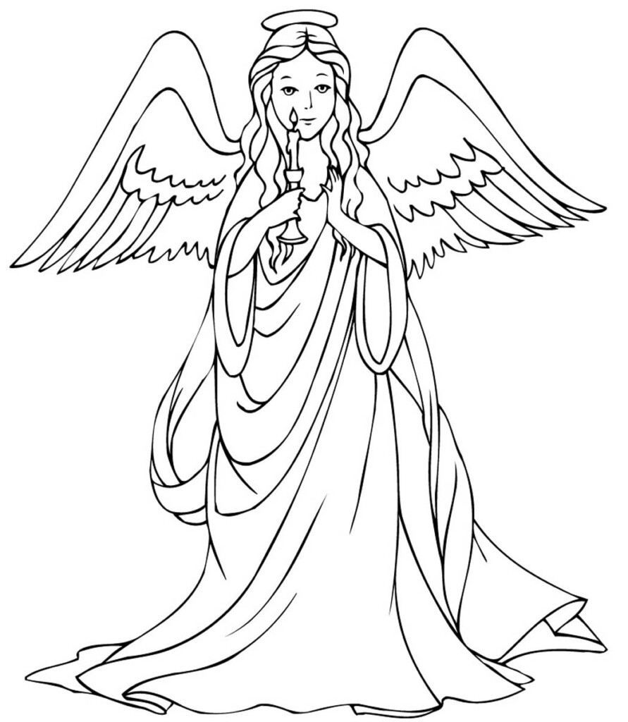 Printable Angel Coloring Pages