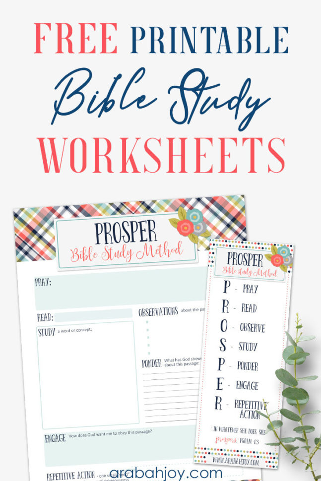 Printable Bible Worksheets Pdf