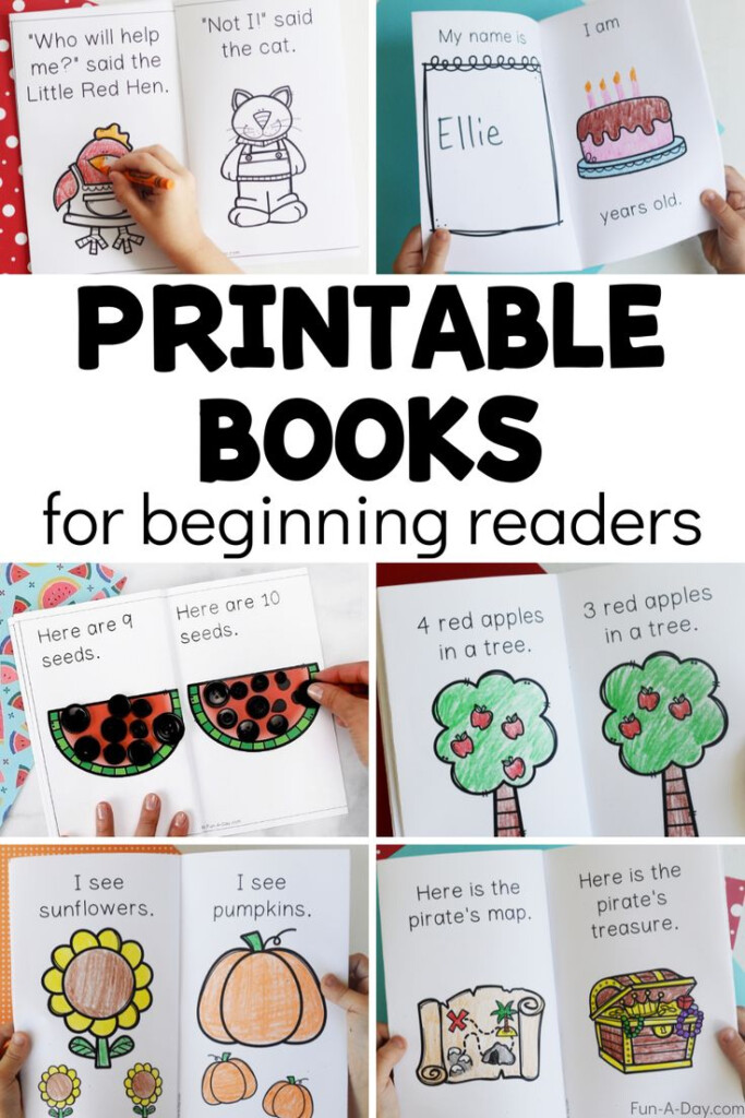 Printable Books For Preschool And Kindergarten Kindergarten Reading 