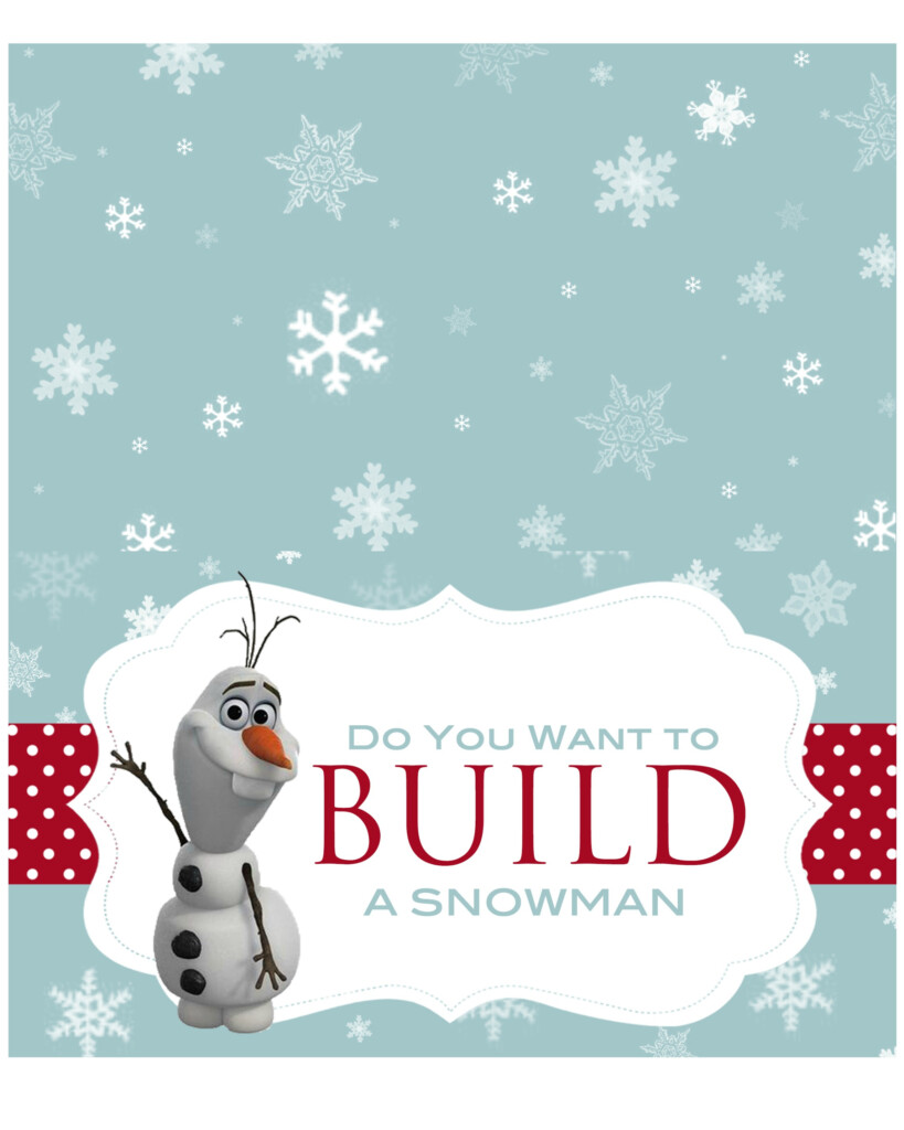 Printable Build A Snowman
