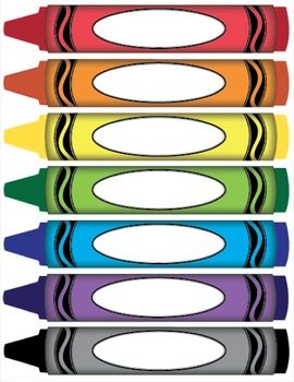 Printable Crayon Label Bundle By The Organized Art Room TPT