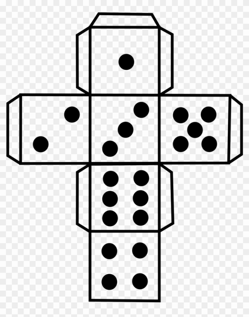 Printable Dice Template Photo High Resolution Templates Dice 