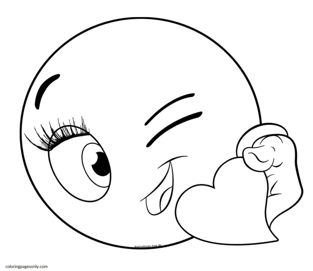 Printable Emojis 9 Coloring Page Free Printable Coloring Pages