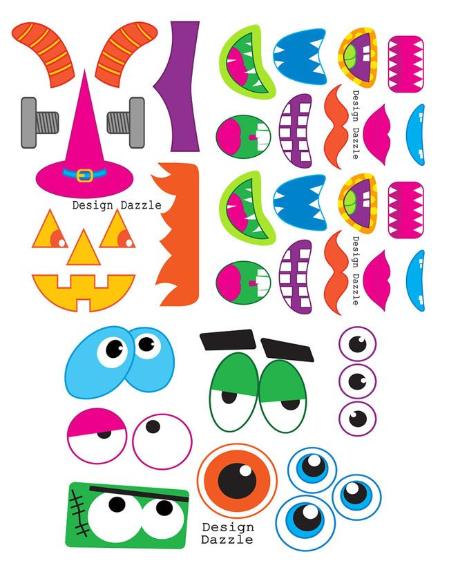 Printable Monster Face Craft