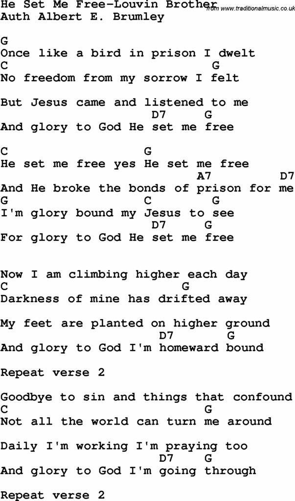 Printable Music Lyrics