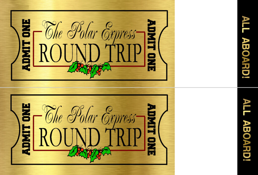 Printable Polar Express Ticket Printable Online