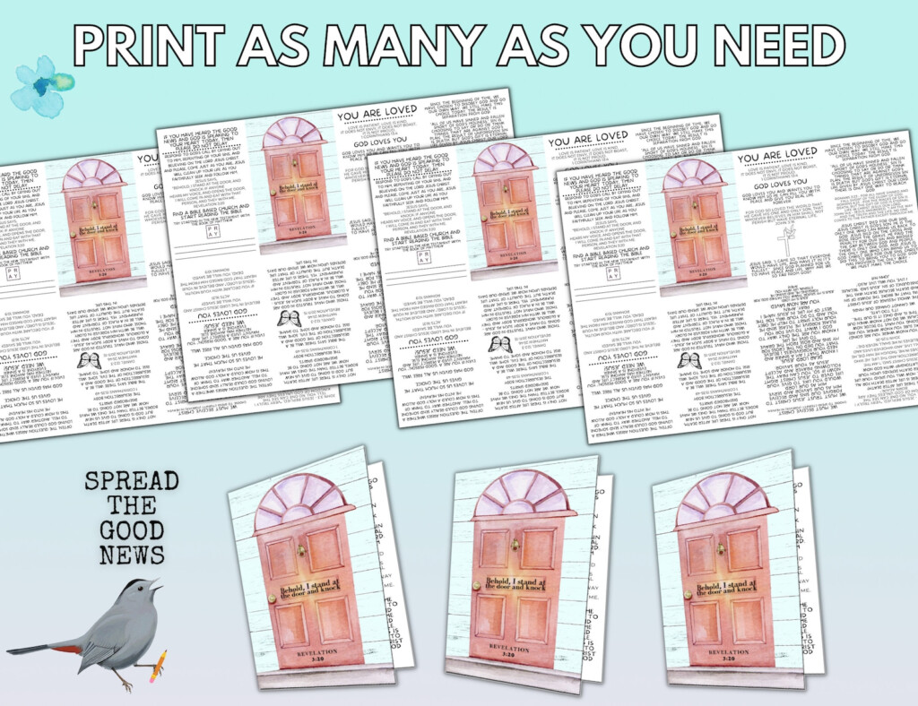 Printable Salvation Tracts Gospel Tracts Christian Tracts To Etsy