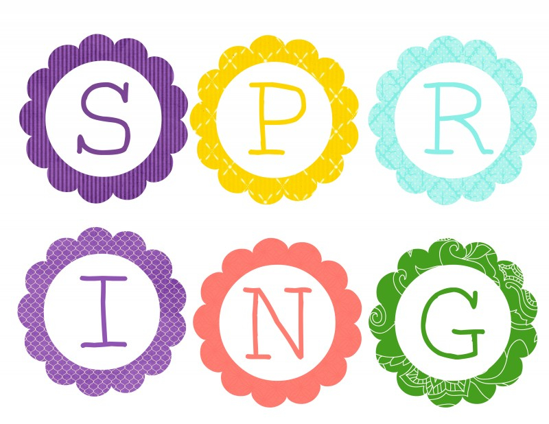 Printable Spring Letters