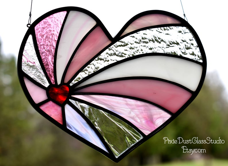 Printable Stained Glass Heart Patterns Printable Templates