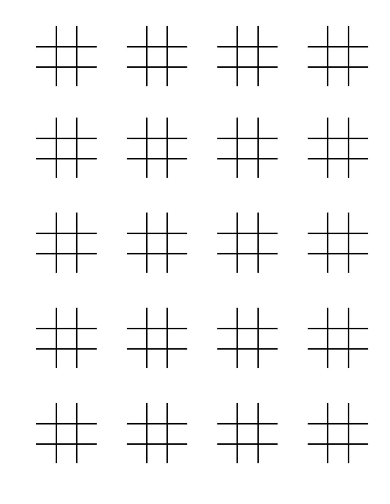 Printable Tic tac Toe Digital Download PDF Etsy