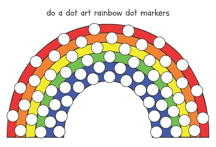 Rainbow Do A Dot Art 10 Free PDF Printables Printablee Do A Dot 
