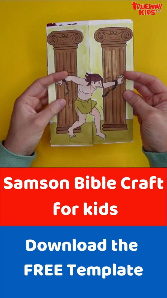 Samson Bible Craft For Kids FREE Printable Video Bible Lessons 