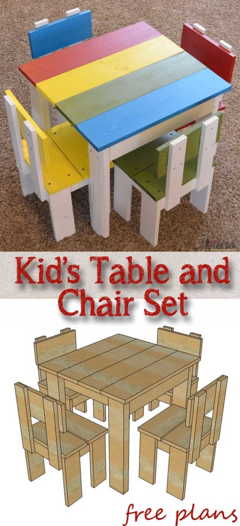 Simple Kid 39 s Table And Chair Set Her Tool Belt
