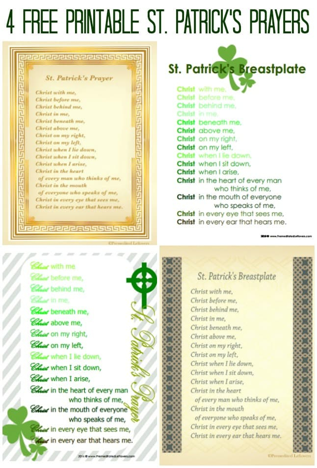 St Patrick 39 s Breastplate Printables Of St Patrick 39 s Prayer