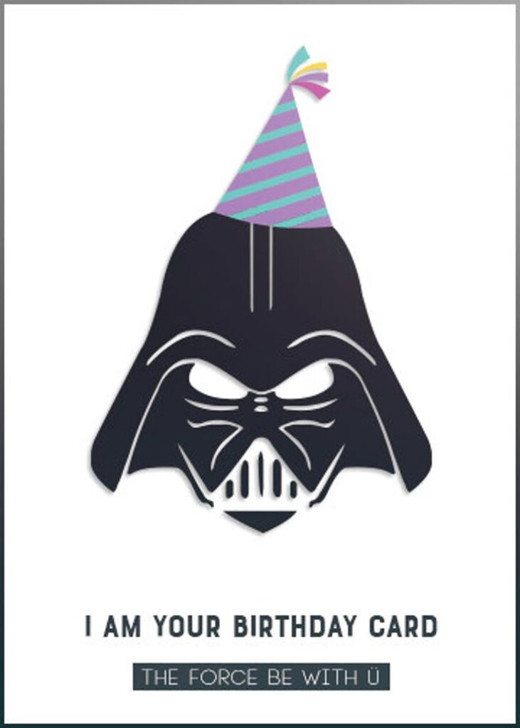 Star Wars Printable Birthday Cards