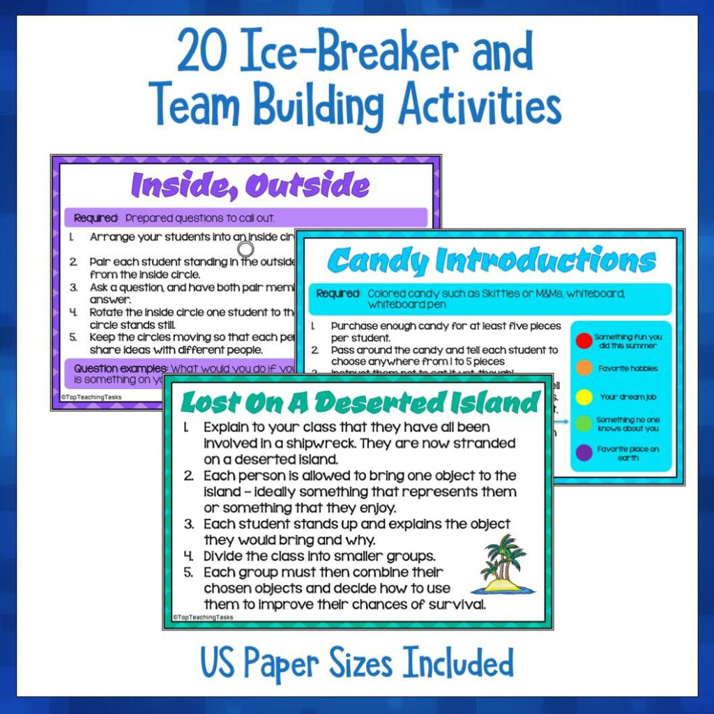 Team Building Activities Printable