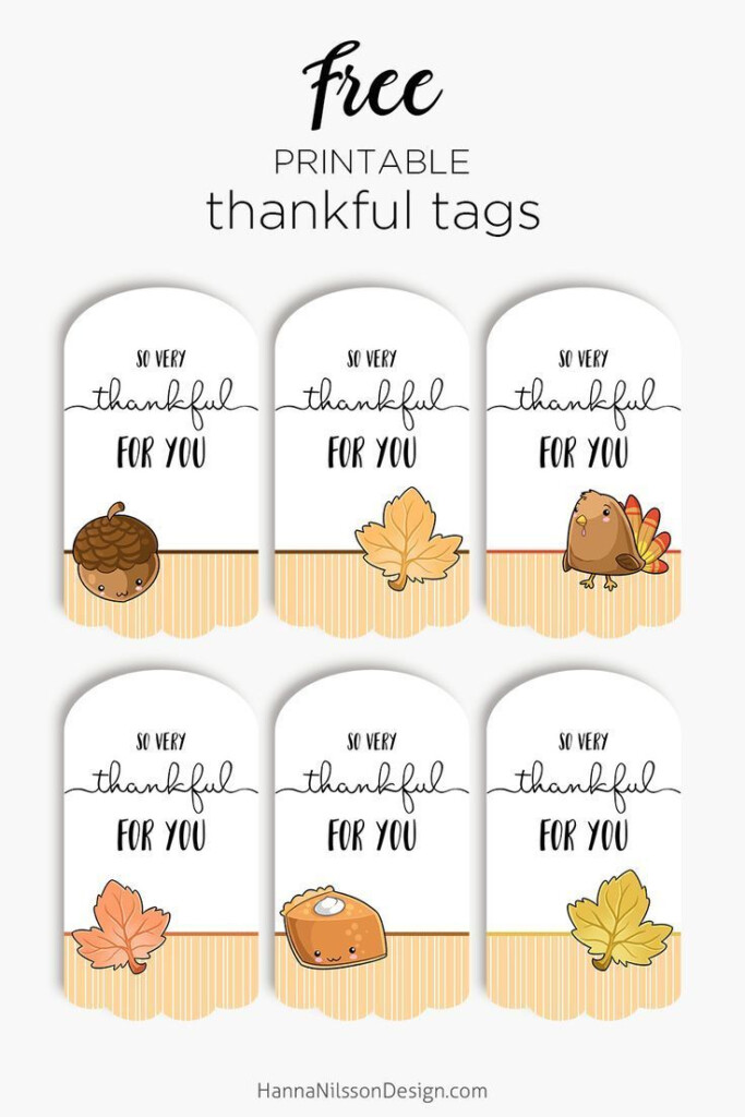 Thankful For You Gift Tags Free Printable Printable Templates Protal