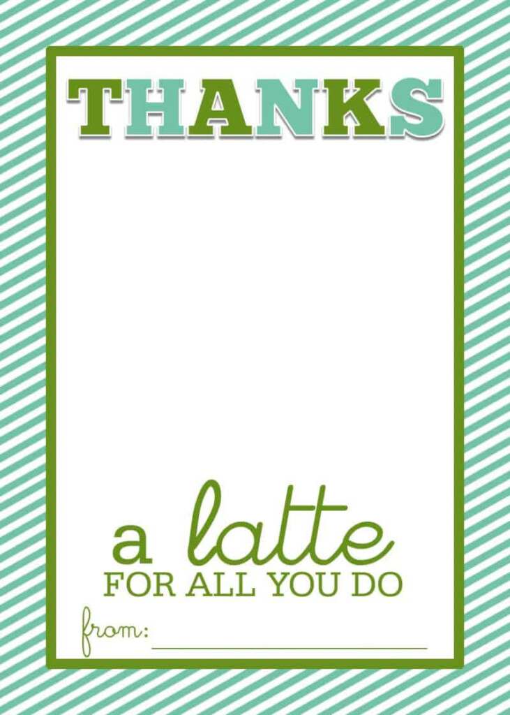 Thanks A Latte Teacher Appreciation Free Printable Printable 