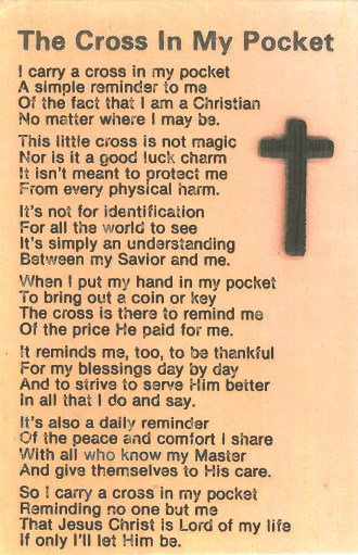 The Cross In My Pocket Continuing Blessings Bishop John