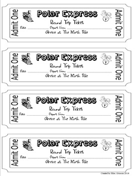 The Polar Express Ticket Printable