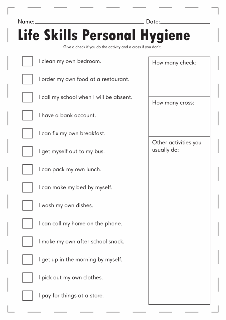 Worksheets For Life Skills Printable Calendars AT A GLANCE